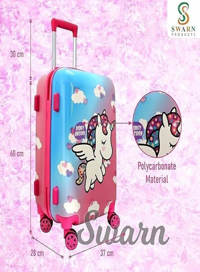 Swarn Products حقيبة سفر للأطفال من سوارن برودكتس، مصنوعة من البولي كربونات، بنقشة زي موحد، مقاس 20 بوصة و13 بوصة؛ حقيبة بعجلات (20+13) - Image 3